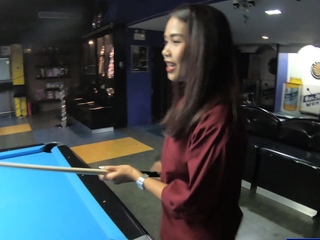 Big ass Thai bar girl massage blowjob