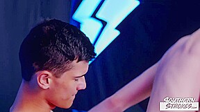 SOUTHERNSTROKES Justin Cross And Xavier Ryan Fucked Billy Saint Tight Asshole