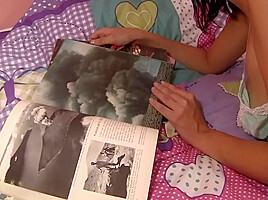 Studying Stepdaughter Gets Much Needed Help From Stepdaddy