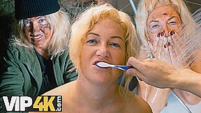 MATURE4K. I brought hobo lady to my apartment and fucked her!